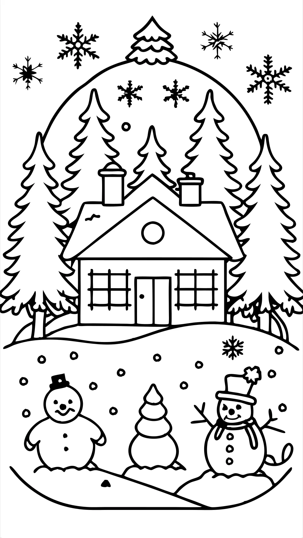 coloriages d’hiver gratuit